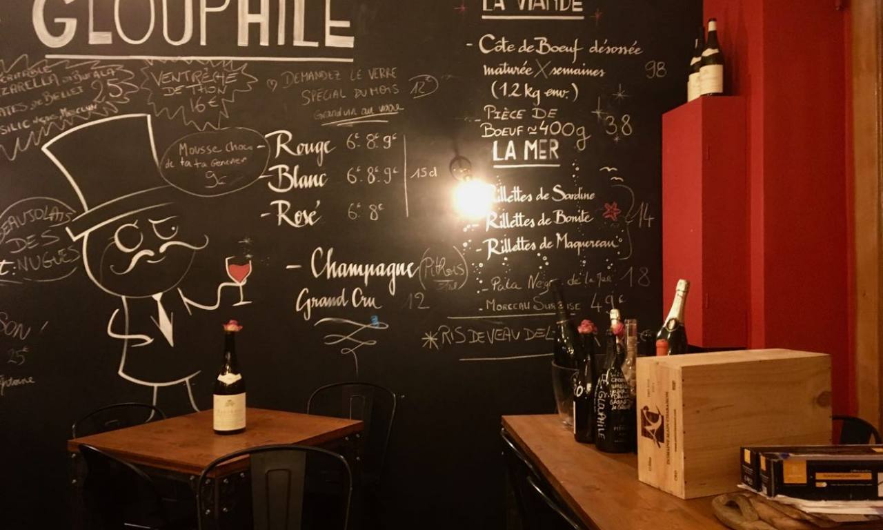 Glouphile, cave à vins et bar à manger à Nice