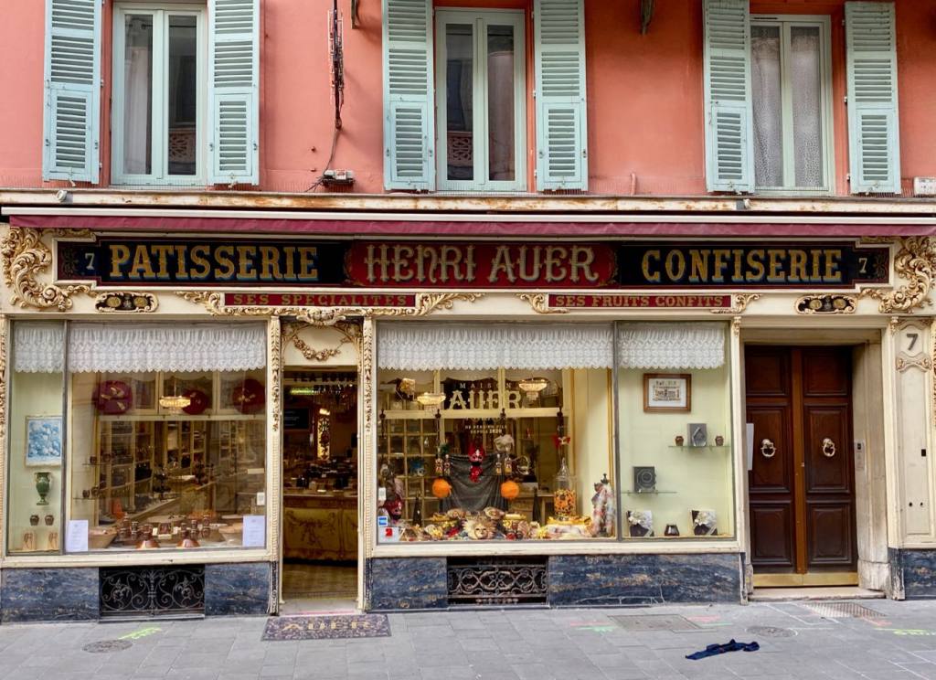 Maison Auer, chocolats and sweets in Nice since 1820 (facade)
