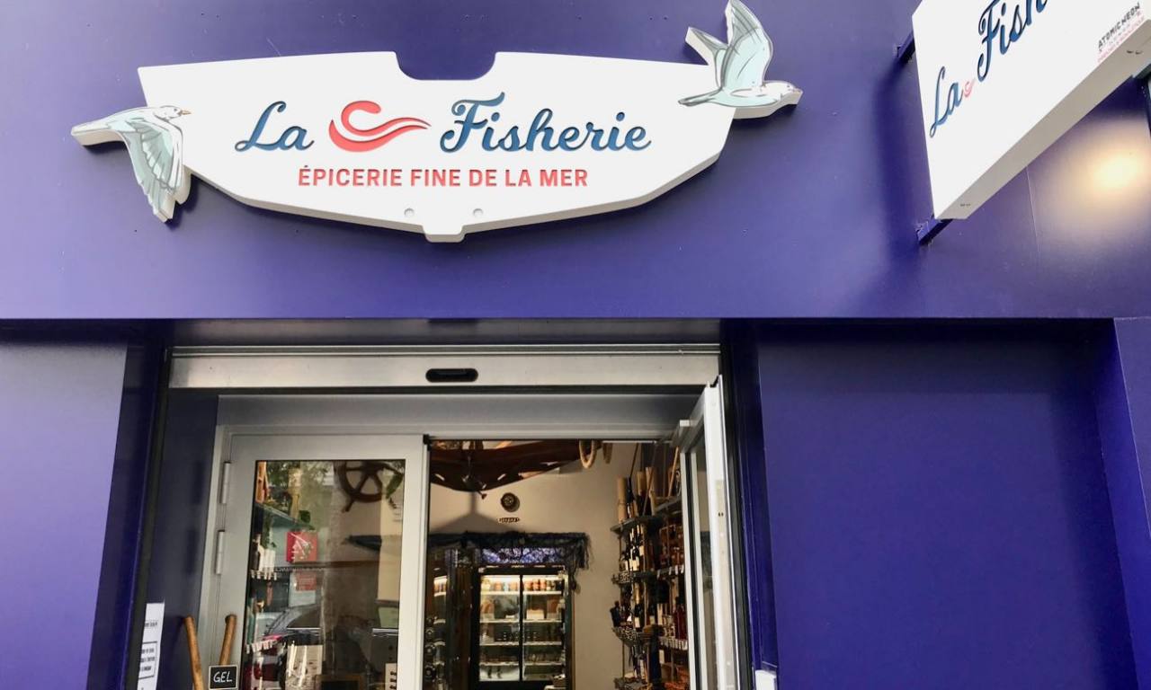 La Fisherie, épicerie fine de la mer à Nice (façade)