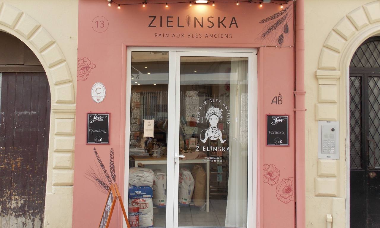Zielinska, boulangerie de pains anciens à Nice (devanture)