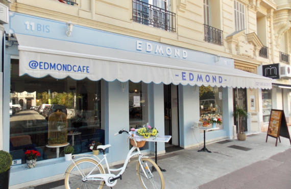 Edmond, cozy eats & coffee in Nice, city guide love spots (frontage)