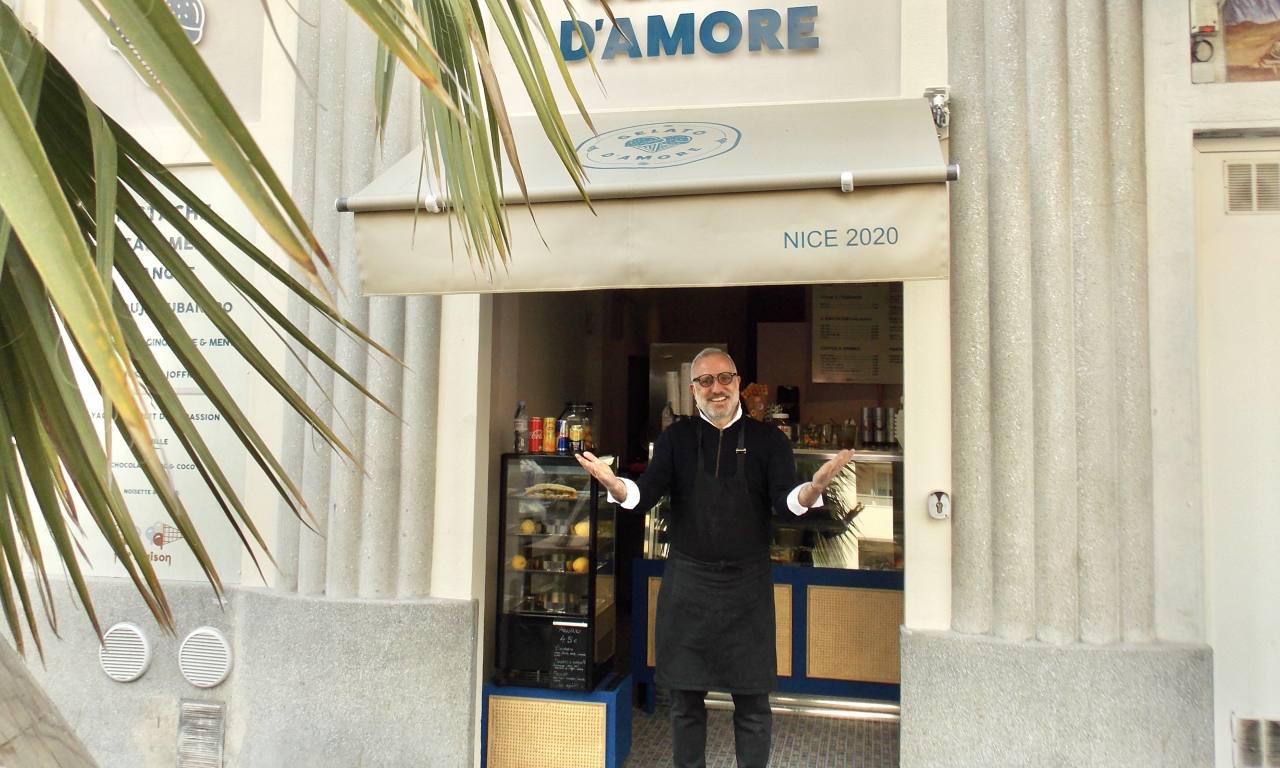 Gelato D'amore, artisanal ice cream in Nice, city guide love spots (owner)