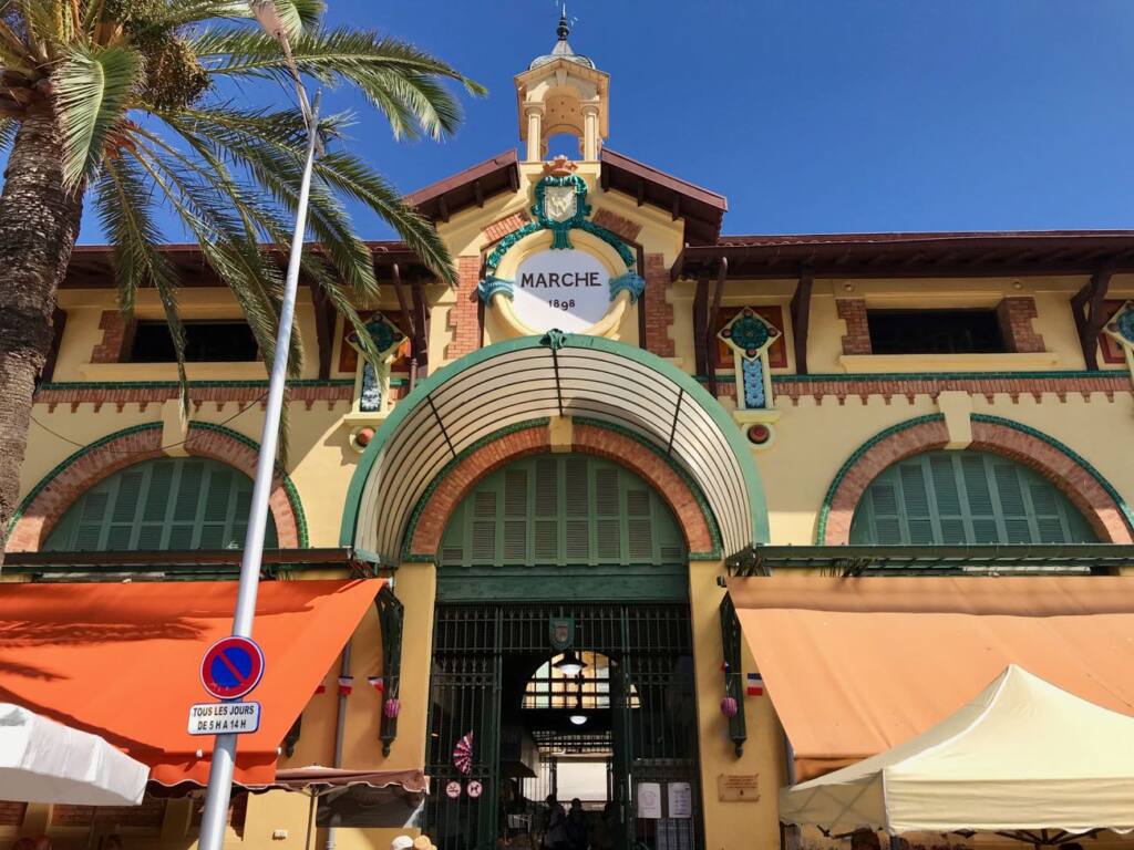 Halles de Menton: covered market with fresh produce and local artisans (entrance)