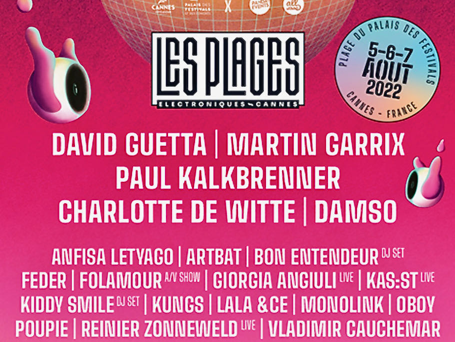 Summer events in Nice 2022, city guide love spots (Les Plages électroniques)