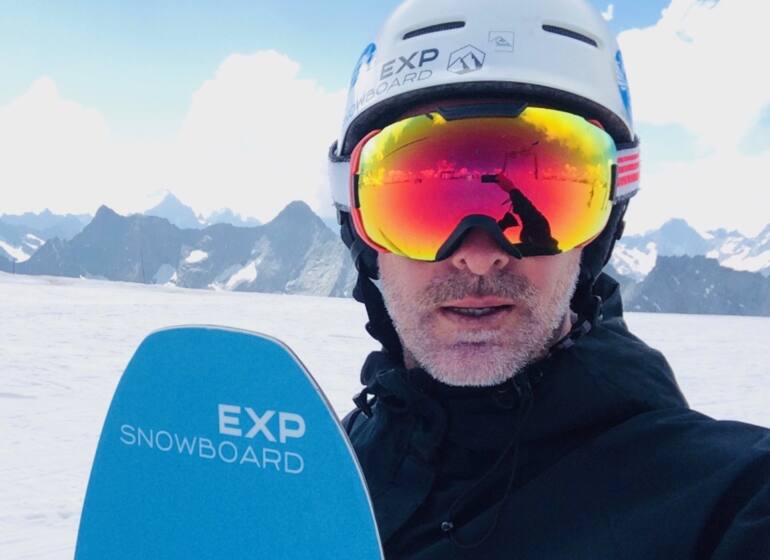 Frédéric Spina, fondateur de EXP snowboards (portrait couleur)