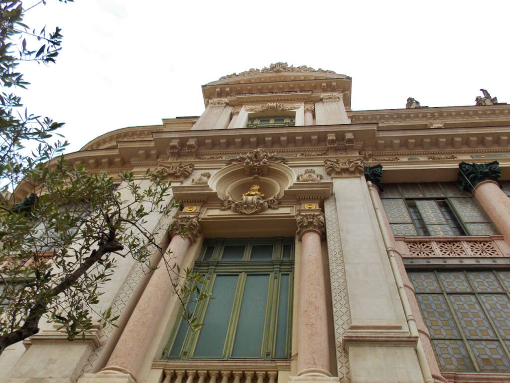 Opéra, lyric theatre in Nice (window detail)