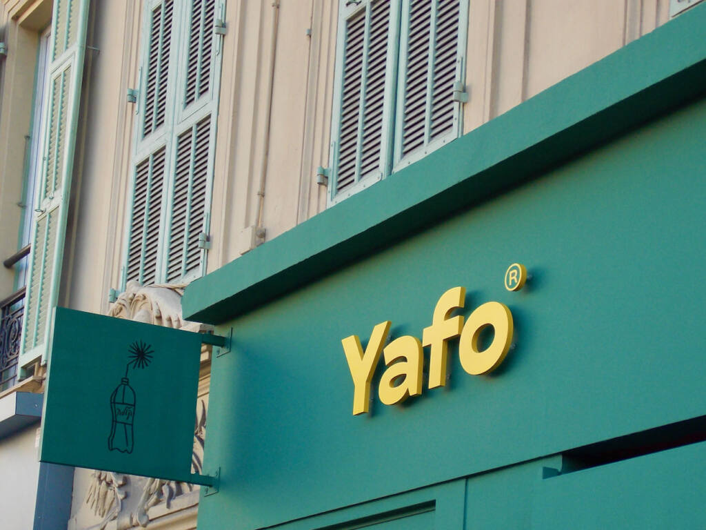 Yafo, Israeli restaurant Nice, city guide love spot (sign)