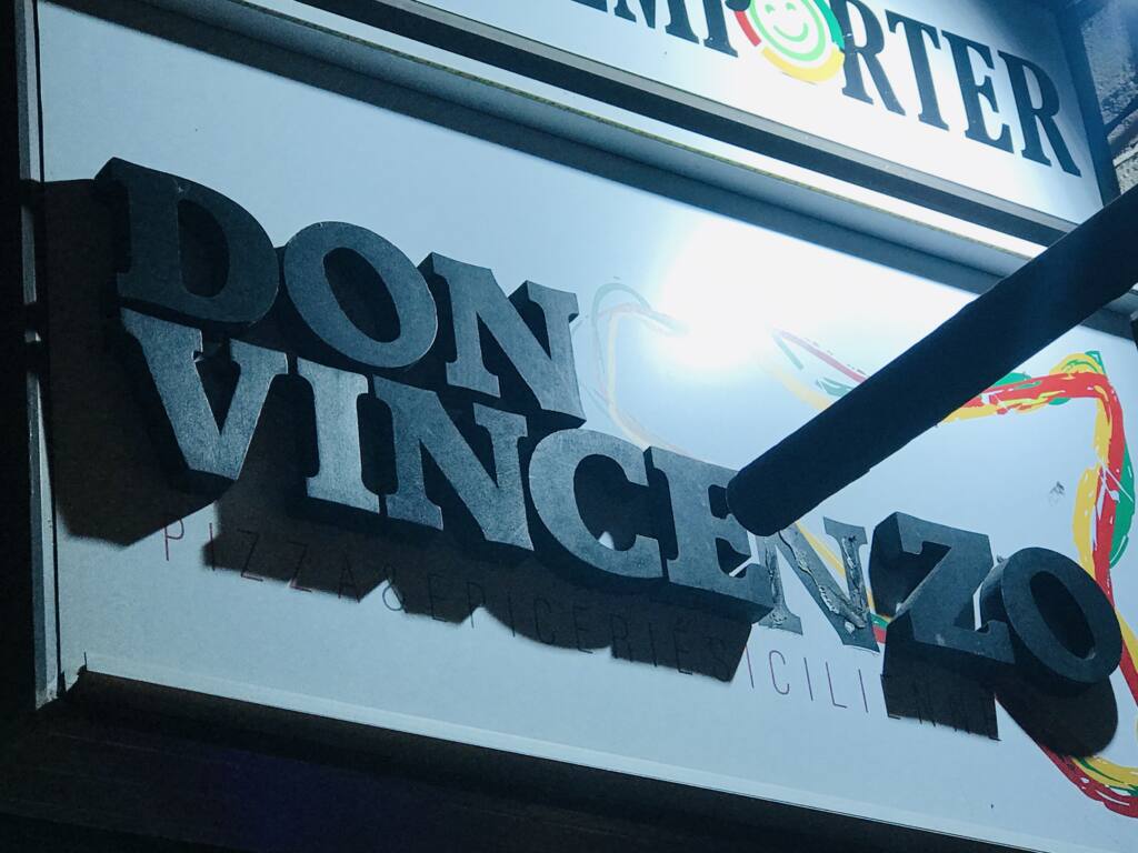 Don Vincenzo; Sicilian pizzeria in Nice (sign)