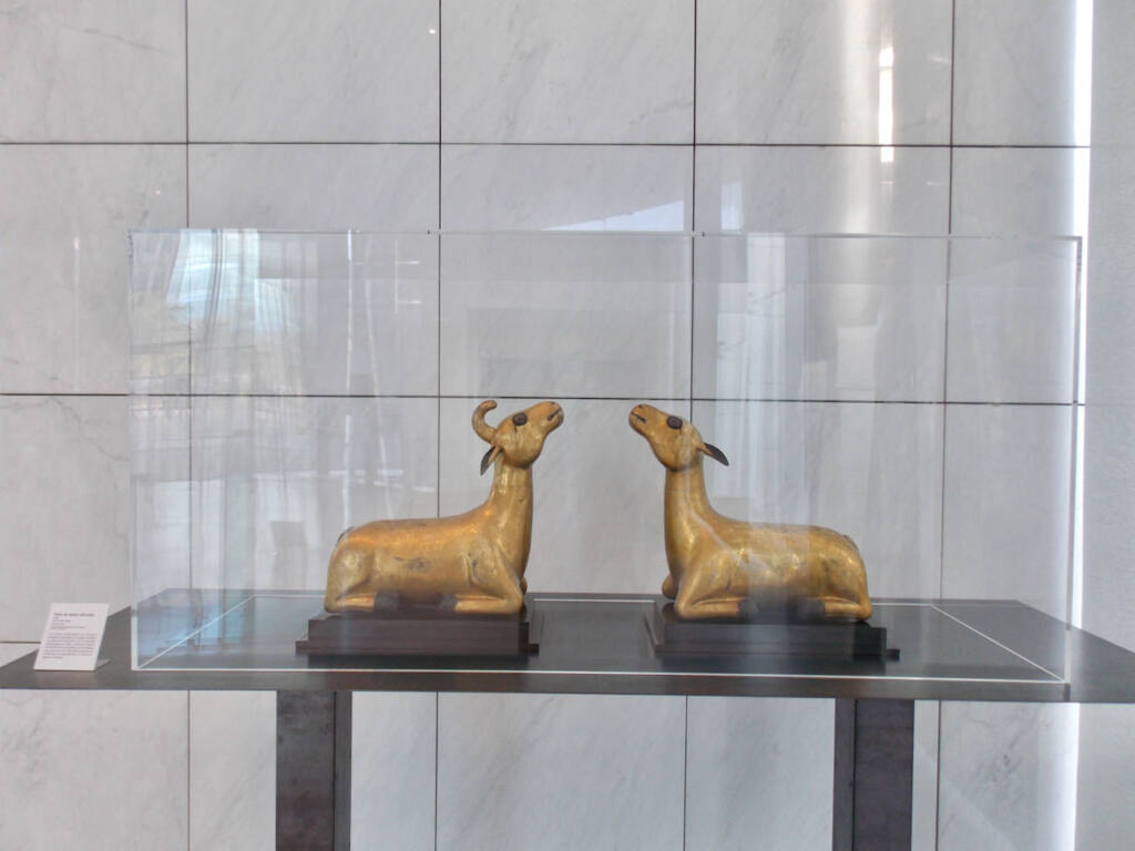Musée des Arts asiatiques, oeuvres d'Asie, Nice (chèvres d'or)
