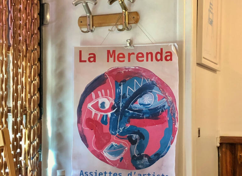 La Merenda, The restaurant with specialities from Nice, city guide love spots, Nice (sign)