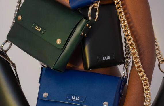 La.Lo, Bags and leather items in Nice, city guide love spots (blue and green bag)