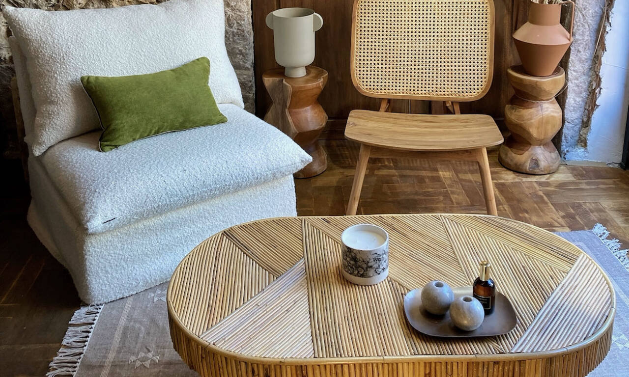 Canopy living, magasin de décoration Nice (table en bambou)