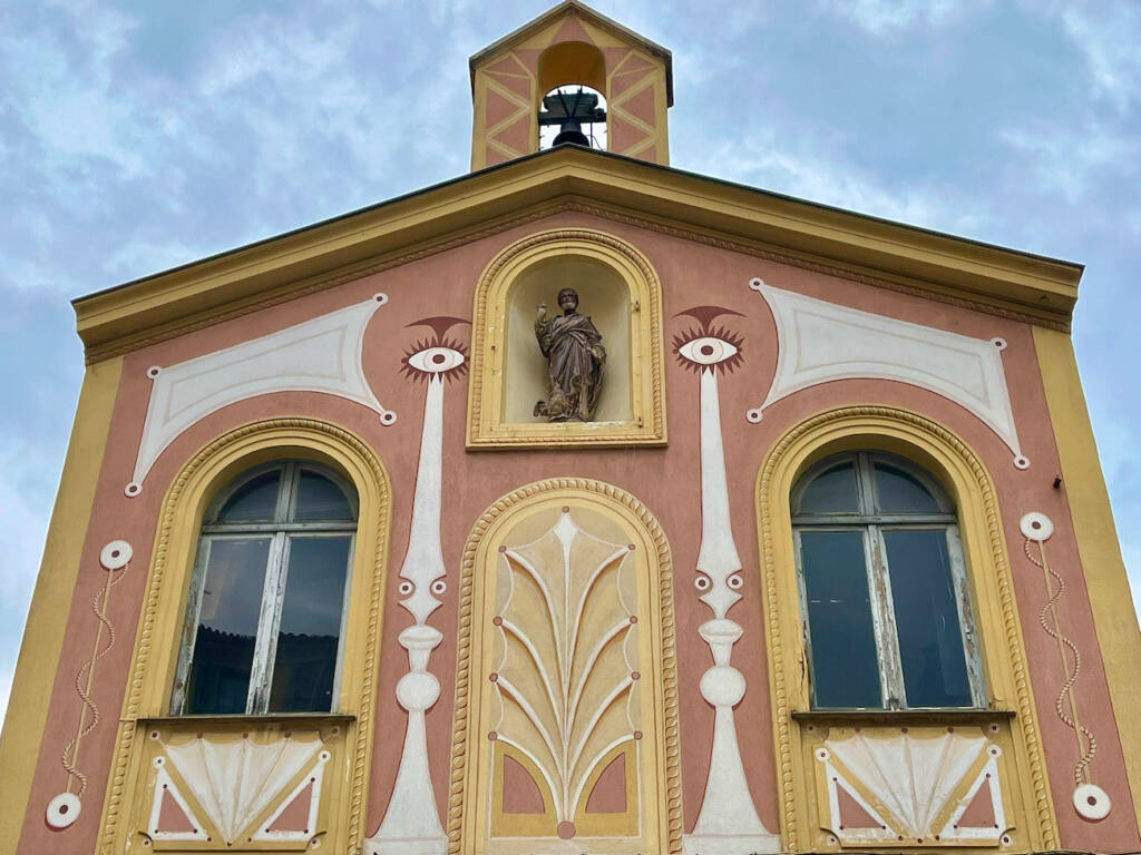 Chapelle Saint-Pierre, chapelle des pêcheurs décorée parJean Cocteau, Villefranche-sur-Mer (façade)