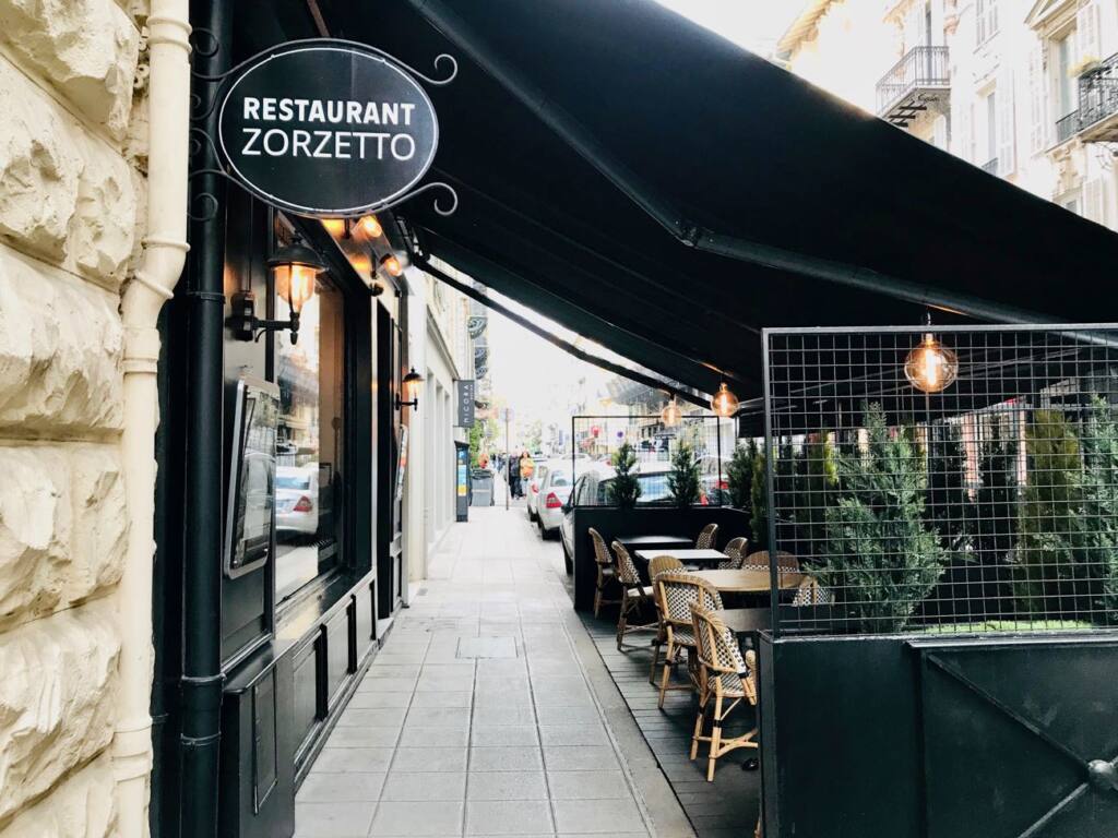 Zorzetto, restaurant français et italien à Nice (devanture)