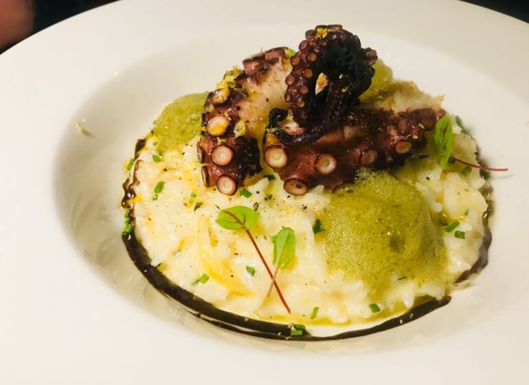 Bistrot Marin, fish restaurant in Nice, city guide love spots (octopus)