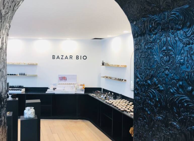 Bazar bio : boutique de cosmétiques naturels et soins holistiques à Nice (voûte)