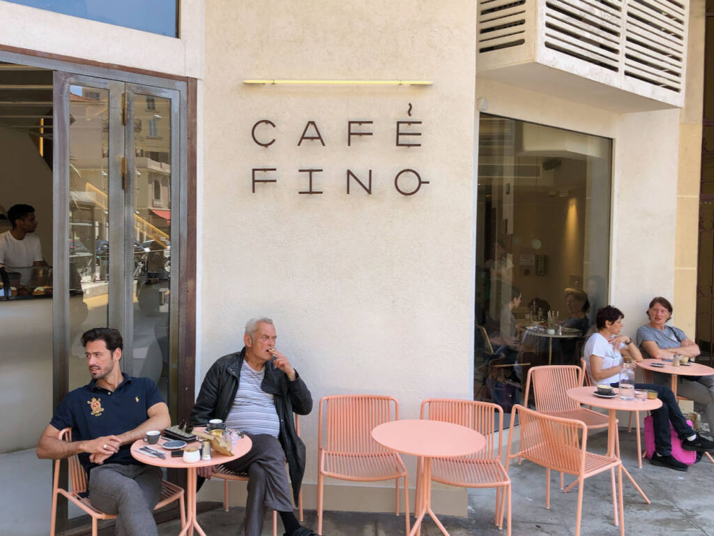 Café Fino, coffee shop Nice (façade)