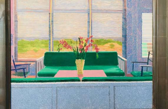 Un paradis retrouvé : Exposition David Hockney et Henri Matisse au Musee Matisse de Nice (fenêtre)