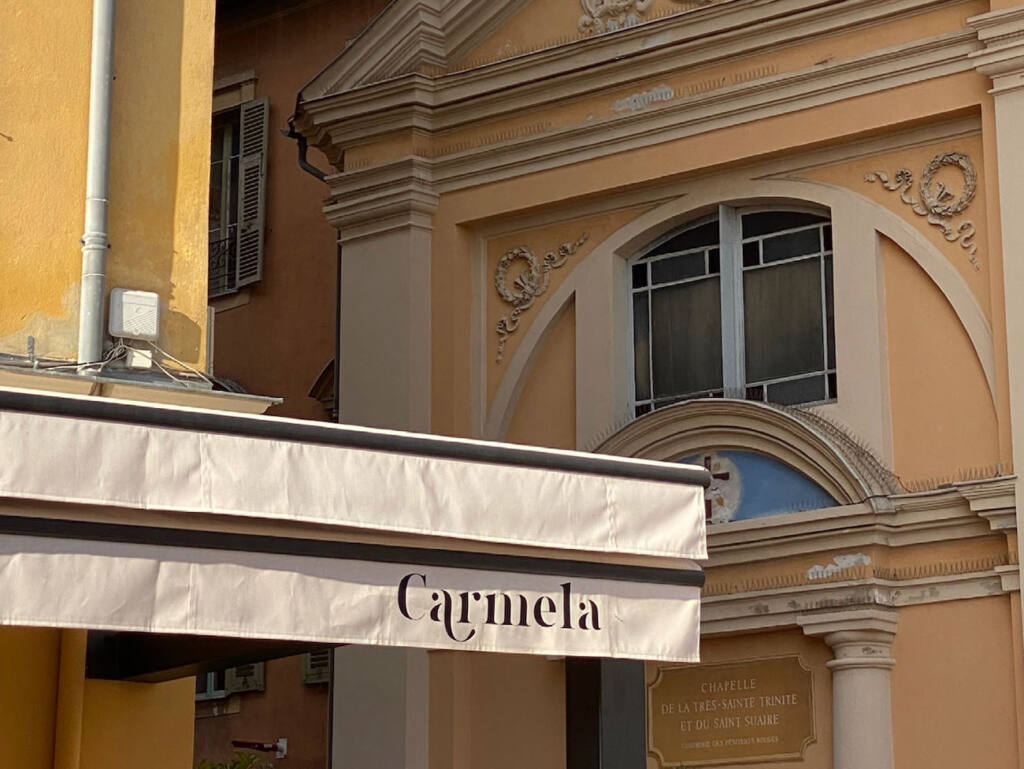 Carmela, Italian restaurant in Nice, City Guide Love Spots (frontage)