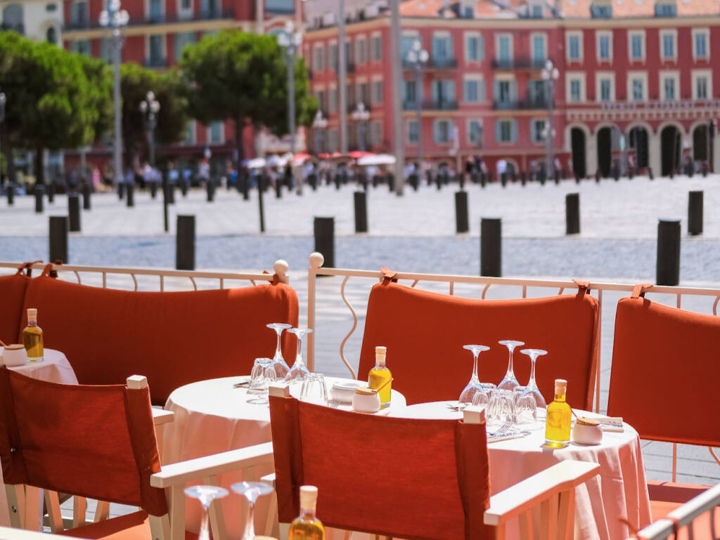 Gina, Mediterranean brasserie in Nice, City Guide Love Spots (terrace)