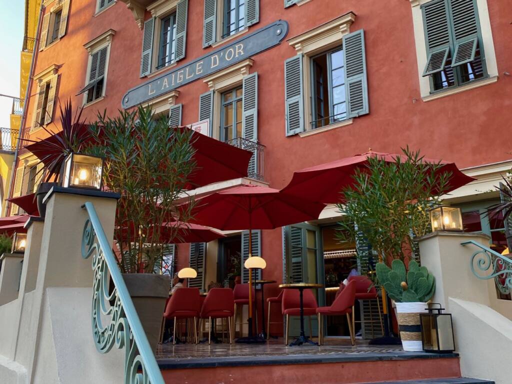 Café théâtre, bar du théâtre des Franciscains, Nice (terrasse extérieure)