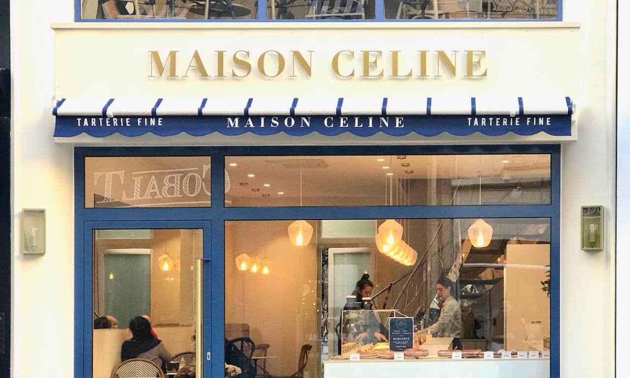 Maison Céline : tarterie, pâtisserie et salon de thé à Nice (devanture)