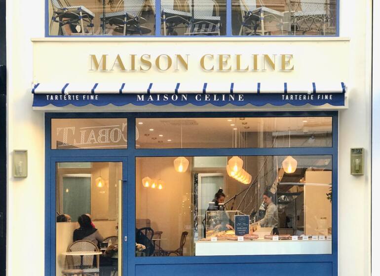 Maison Céline : tarterie, pâtisserie et salon de thé à Nice (devanture)