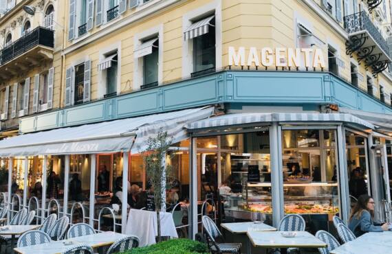 Le Magenta : brasserie et écailler dans le carré d'or à Nice (terrasse)