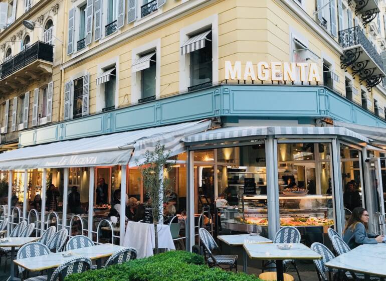 Le Magenta : brasserie et écailler dans le carré d'or à Nice (terrasse)