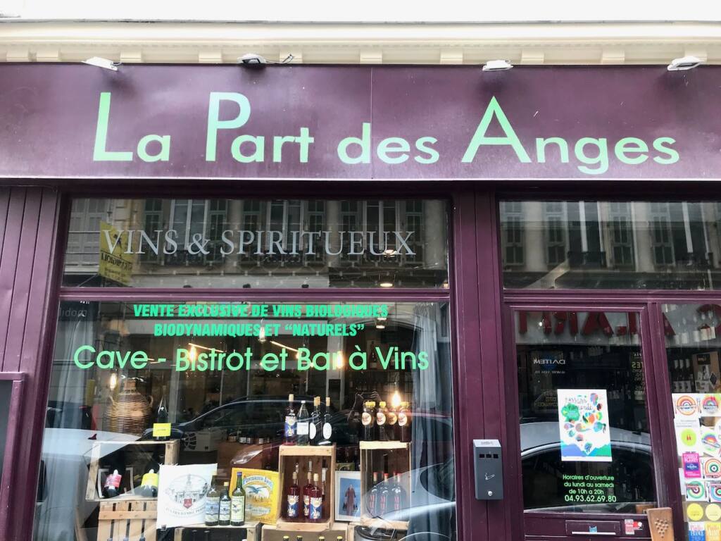 La Part des anges : Cave, bistrot et bar à vins à Nice (devanture)