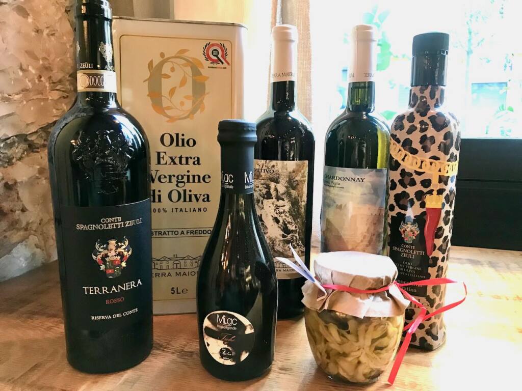 Apulia Bistrò : cuisine et vins des Pouilles à Nice (huiles d'olives)