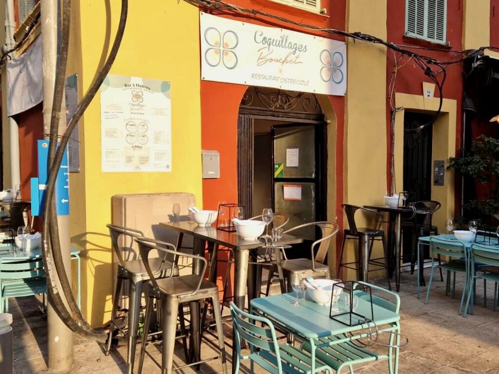 Coquillages Bouchet : restaurant de fruits de mer à Nice (devanture)