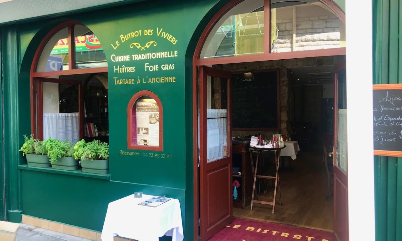 Les Viviers : restaurant et bistrot de poissons à Nice (entrée)