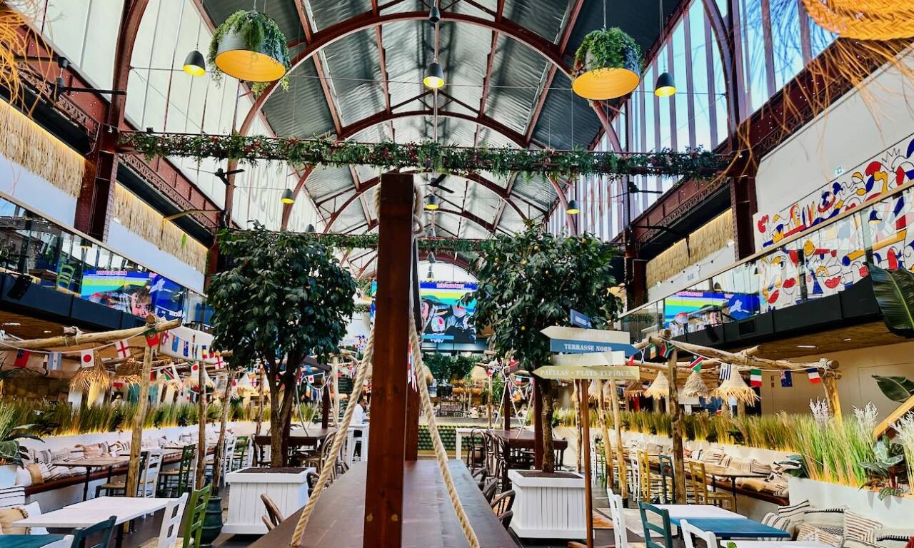 Medierraneo : halles de street food méditerranéenne à Nice (vue générale)