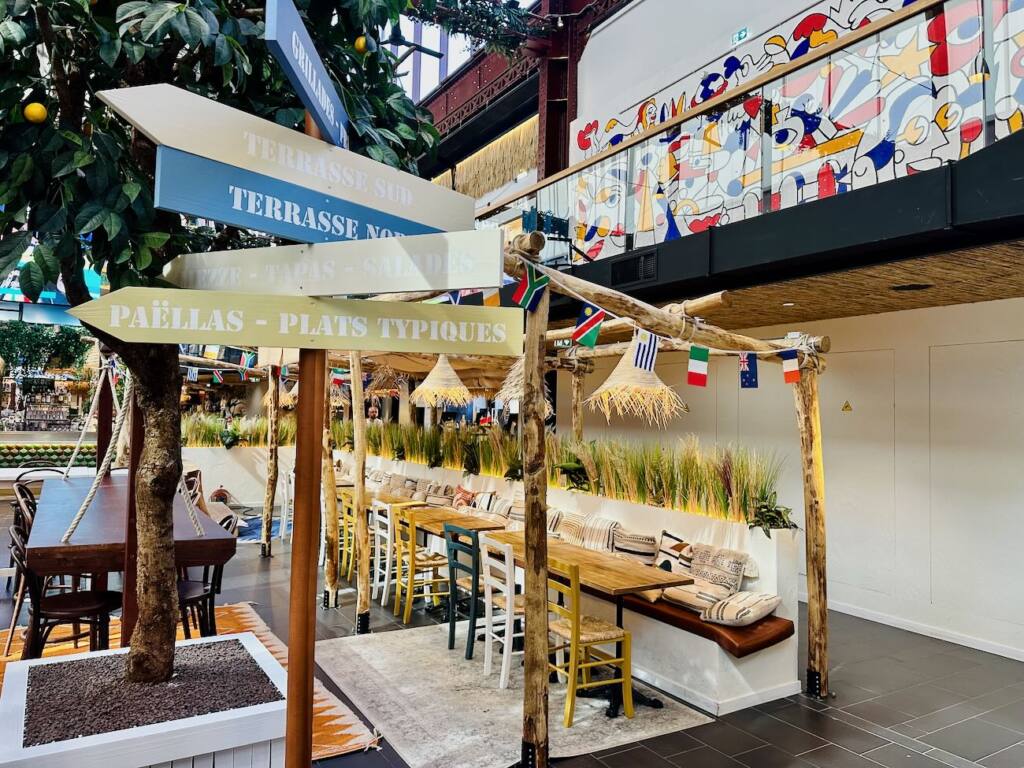 Medierraneo : halles de street food méditerranéenne à Nice (déco)