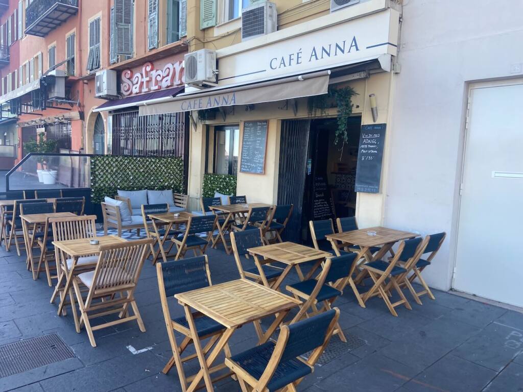 Café Anna, café lunch, brunch et déjeuner à Nice (devanture)