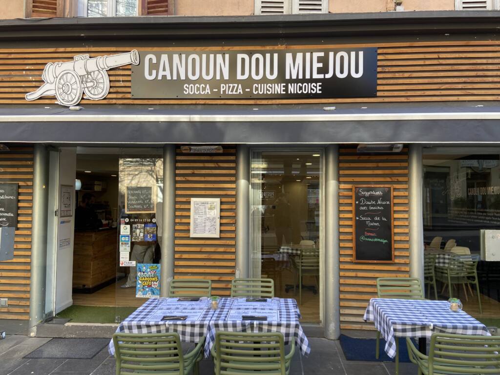 Canoun dou Miejou, restaurant de spécialités niçoise à Nice (Devanture)