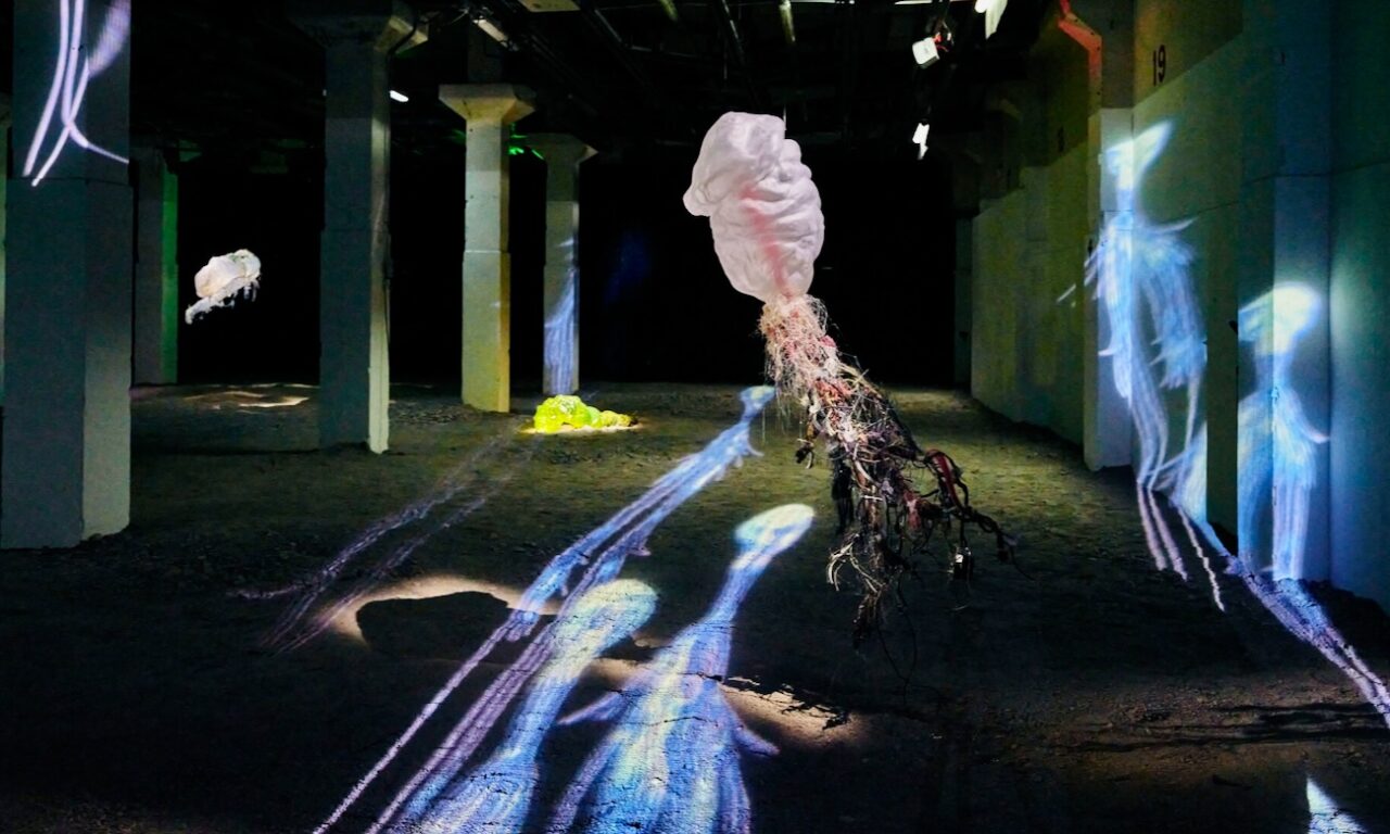 La zone de minuit : Expo d'Ugo Schiavi au 109 à Nice dans le cadre de la Biennale des arts et de l'Océan 2025 (installation 4)