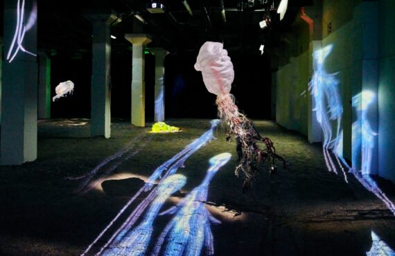La zone de minuit : Expo d'Ugo Schiavi au 109 à Nice dans le cadre de la Biennale des arts et de l'Océan 2025 (installation 4)