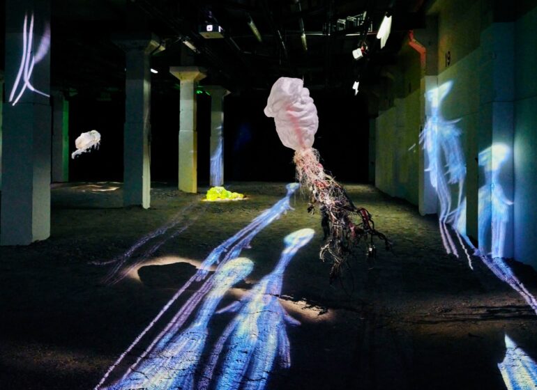 La zone de minuit : Expo d'Ugo Schiavi au 109 à Nice dans le cadre de la Biennale des arts et de l'Océan 2025 (installation 4)
