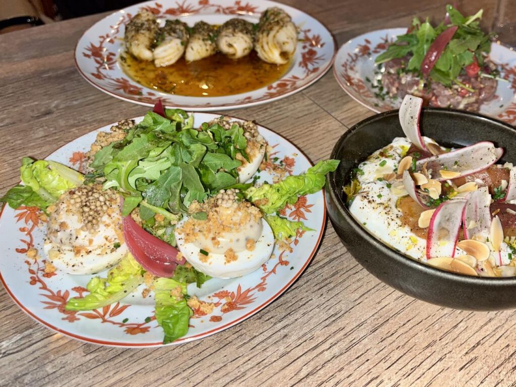 Jadis : Bistrot contemporain et bar à vin à Nice (entrées).