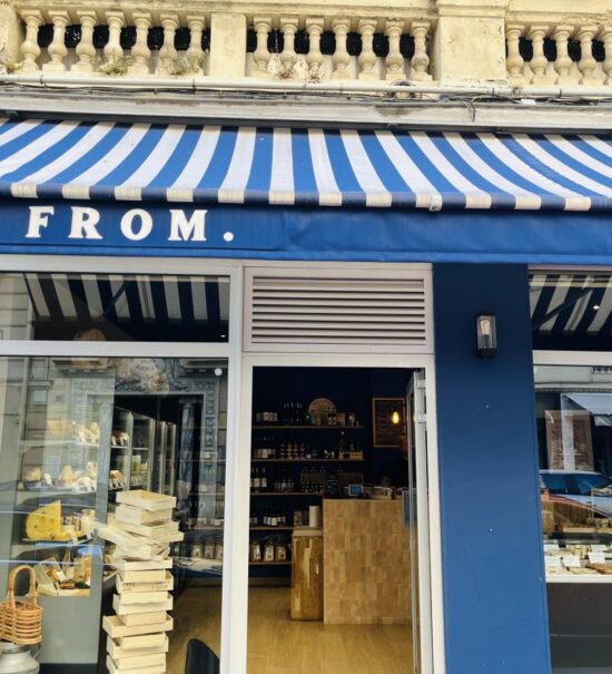 La From': fromagerie et épicerie fine à Nice (devanture rue Auber).