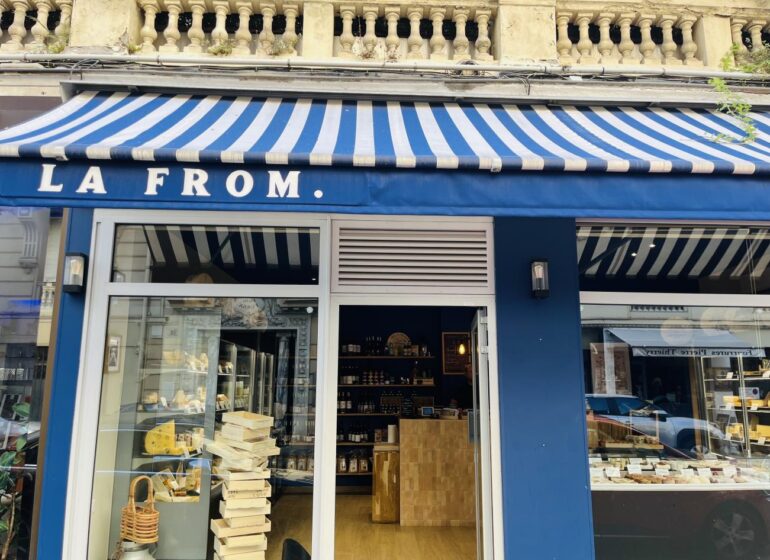 La From': fromagerie et épicerie fine à Nice (devanture rue Auber).