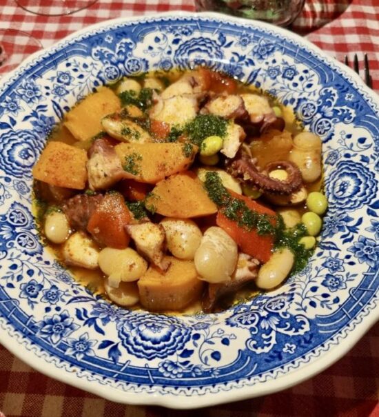 Café des Musiciens à Nice : bistrot de cuisine du marché (Ragout de poulpe).