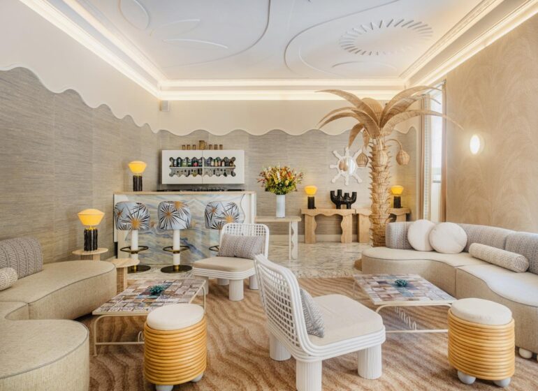 Le Soleia :Boutique-Hôtel 4 étoiles à Nice (lobby).