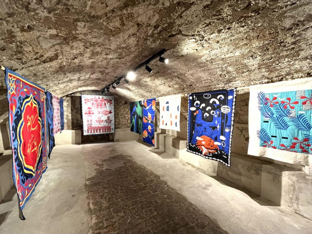 Shababik : concept store - café - bar à vin levantin à Nice (expositions tentes égyptiennes).
