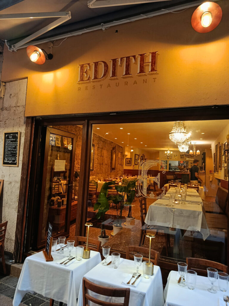 Dans le Vieux-Nice, Édith revisite les grands classiques de la cuisine française dans une ambiance bistrot familiale et décidément conviviale (entrée)